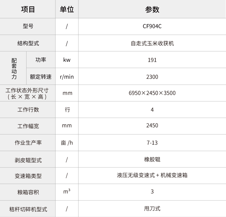 pc img of cf904c自走式玉米收获机